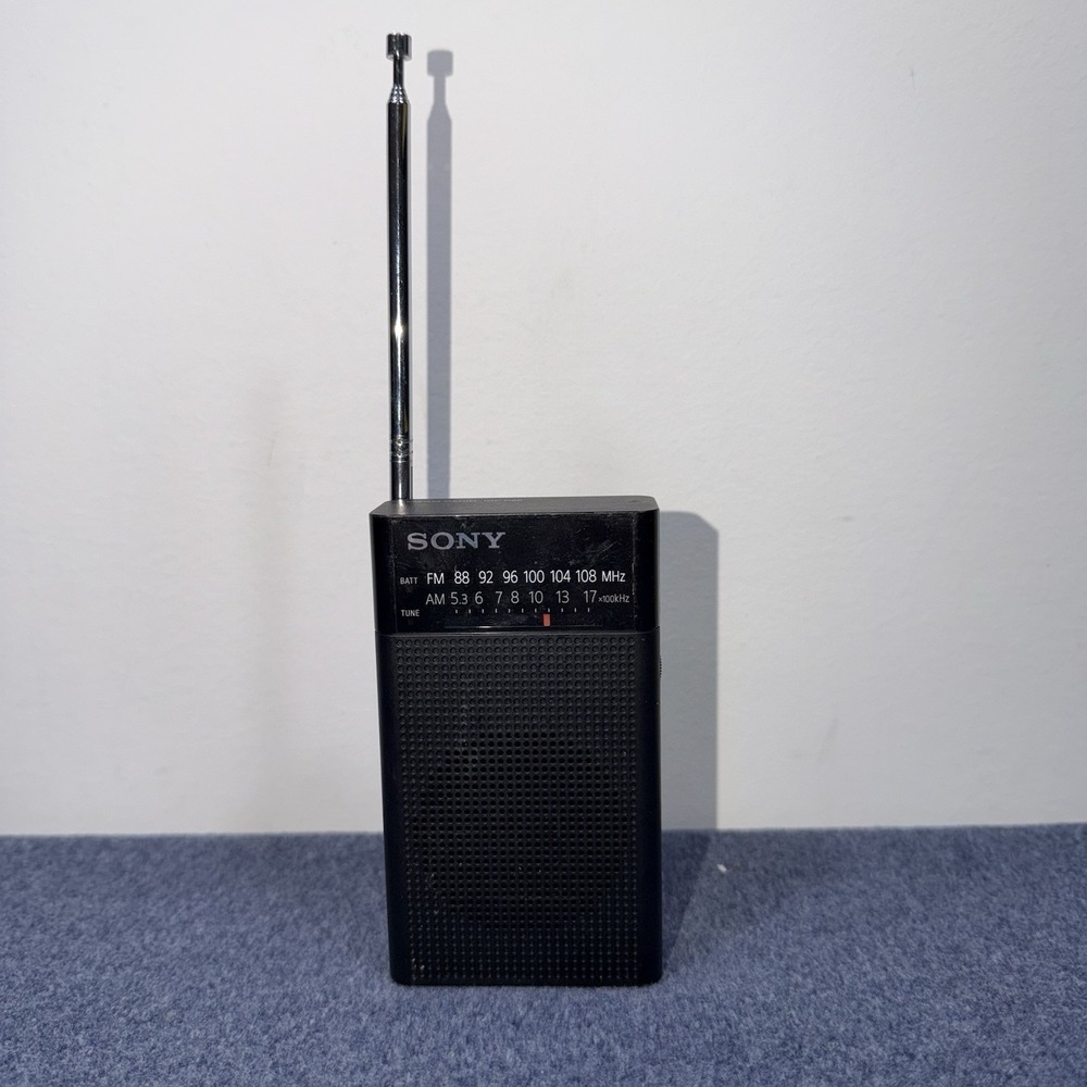 Sony ICF-P26 Portable Pocket FM/AM Radio Built-in Speaker (Tested and Working)